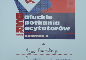 Sukces Jana Rudnickiego w XXXII Bałuckich Spotkaniach Recytatorów