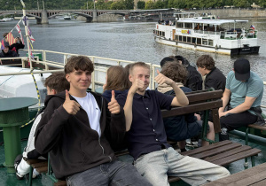 Wycieczka klas ósmych do Pragi.