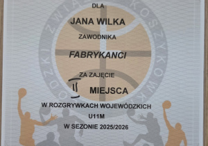 Sukces sportowy Janka z klasy 4c!